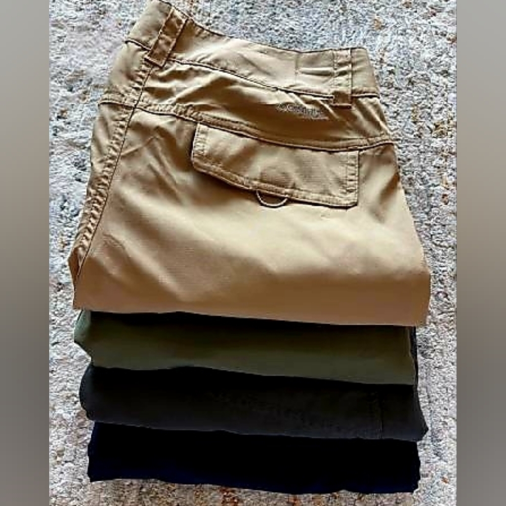 4 Pairs Columbia Women's Cargo Pants - Tan, Olive, Black, Navy